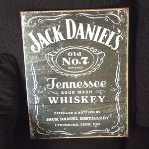 Jack Daniels Weathered logo sign